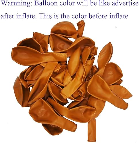 Miniatura 2 de Globos de color naranja quemado, 73 unidades de 5101218 pulgadas, globos de fiesta de baby shower, decoración de feliz cumpleaños, globos tropicales