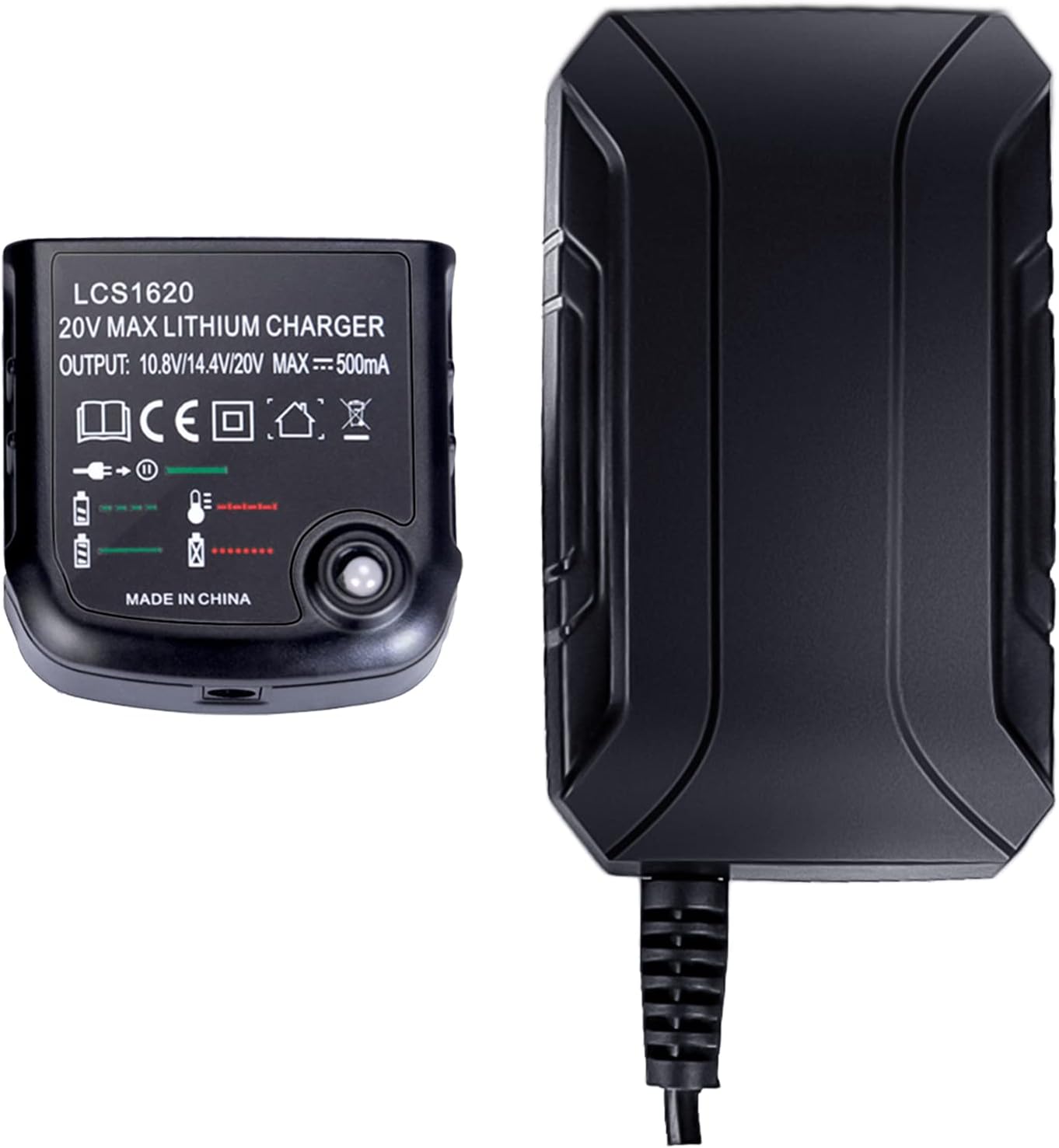 20 Volt LithiumIon Battery Charger LCS1620 for Black & Decker for Porter Cable for STANLEYBattery 12V 14.4V 18V 20 Volt Batteries LBXR20 LCS1620B LB20 LBX20 LBXR16 US Plug laipuduo - Image 7