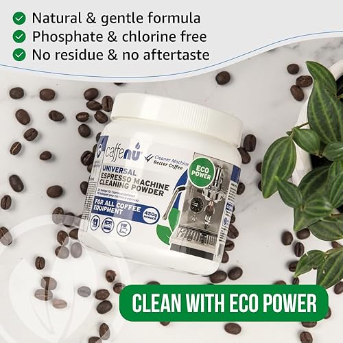 Miniatura 4 de Polvo limpiador de máquina de café 15.87 oz - Limpiador de máquina de café expreso para cabeza de grupo - Fórmula de limpieza de máquinas
