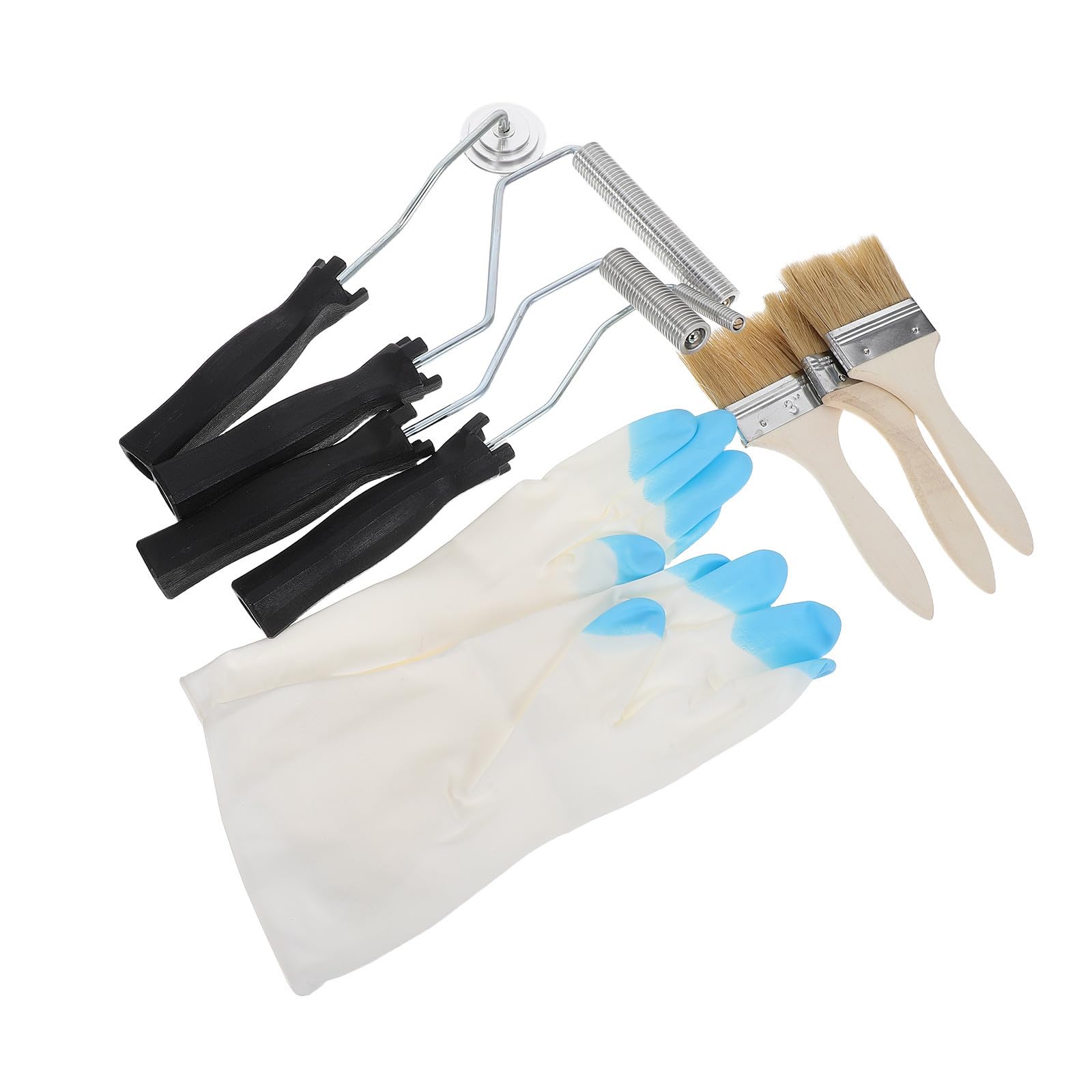 Rodillo de Fibra de Vidrio con Mango Largo, Kit de Consolidación
