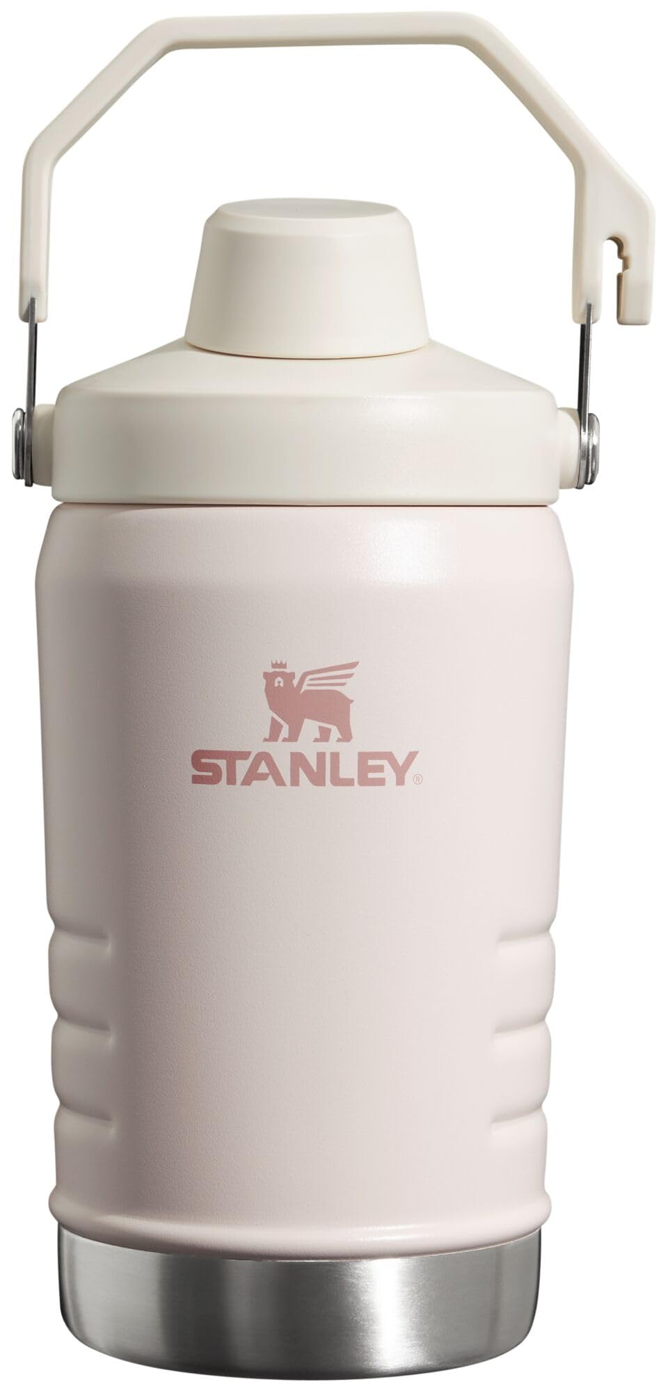 STANLEY IceFlow Fast Flow Jug, 40 oz, Rose Quartz | Angled Spout Lid | Large Capacity and Leakproof for Travel and Sports | Easy Carry Handle | Insulated Stainless Steel