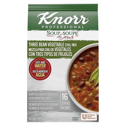 Miniatura 10 de Knorr Professional Soup du Jour New England Mezcla de sopa de almejas sin MSG añadido, 0.00 oz de grasa trans por porción, solo agrega agua, 27