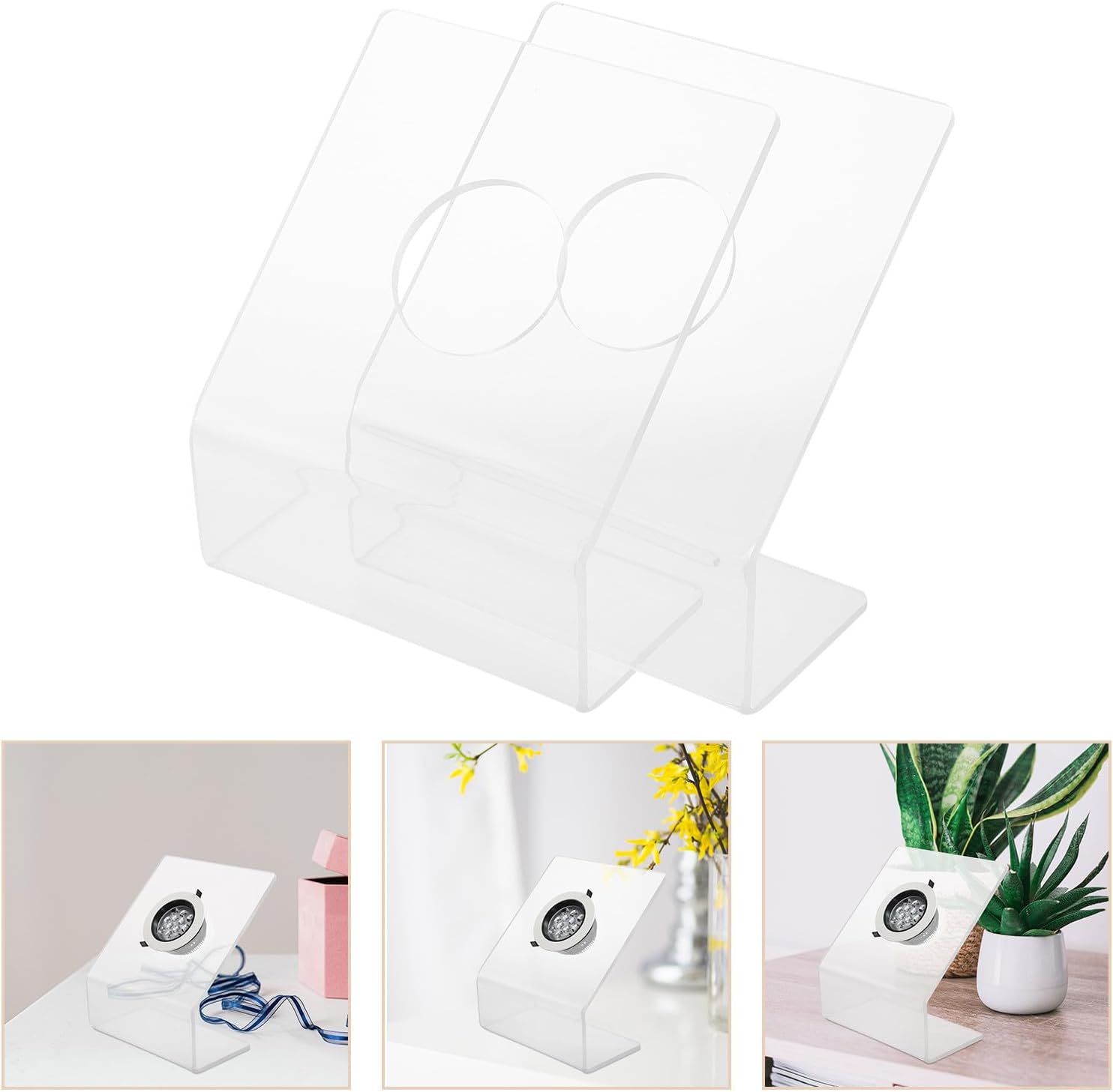 2pcs Acrylic Spotlight Stand for Display with Elegant Refined Design, Easy Installation and Resistant to Deformation, for Museums and Art Retail Display