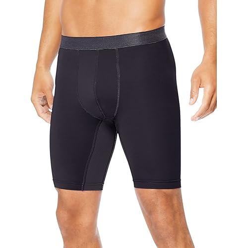 Hanes Sport Men's Compression Shorts, Men's Performance Compression Shorts, Men's Athletic Shorts, Gym Shorts for Men, 9"