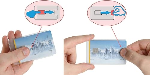 Miniatura 5 de valonic credit card sleeves - 12-pack - sturdy transparent plastic sleeves - protector sleeves