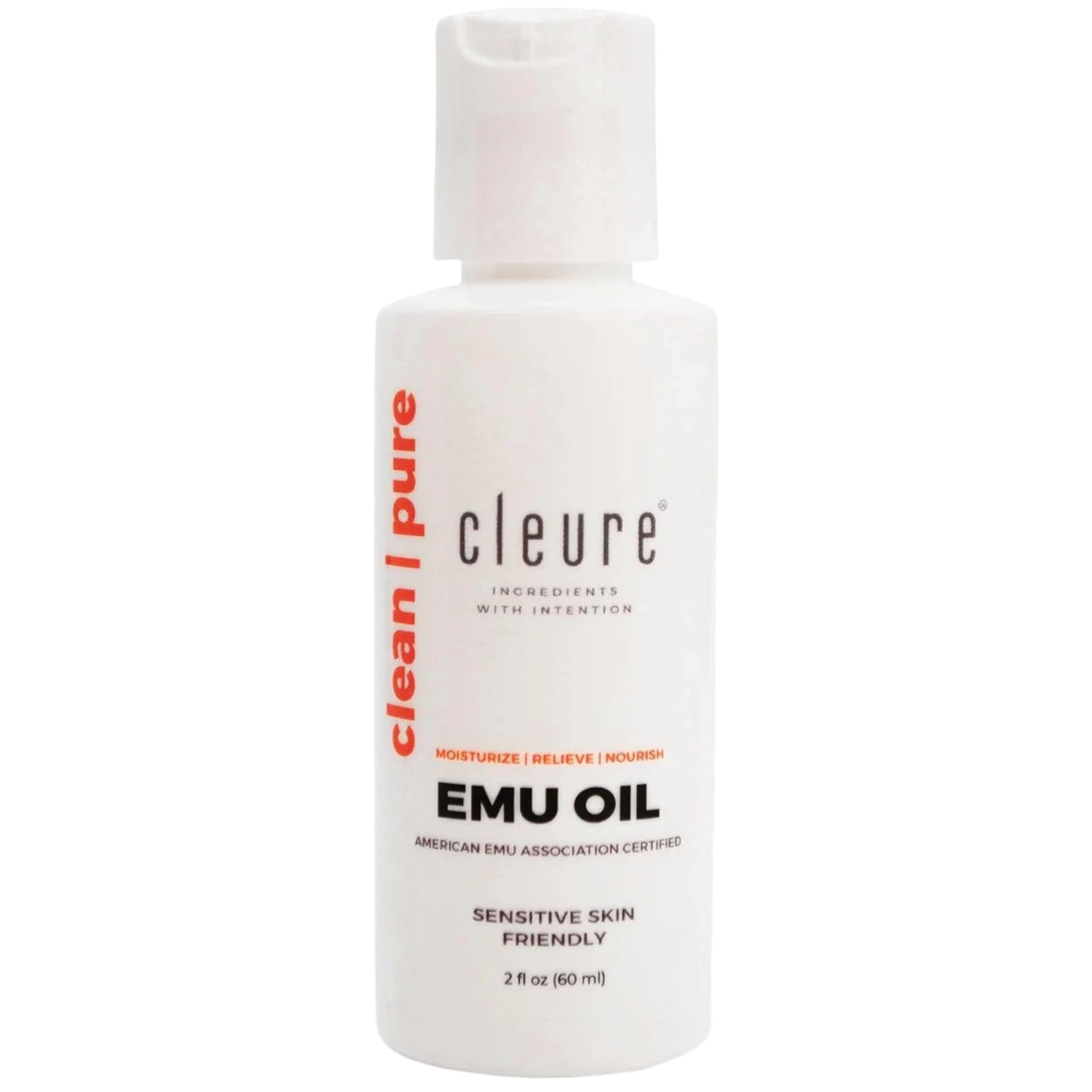 Sponsored Ad - Cleure 100% Pure Emu Oil - Multi-Purpose for Dry Skin, Muscle & Joint Relief, and Nail & Hair Growth (2 Oz, Pack of 1)