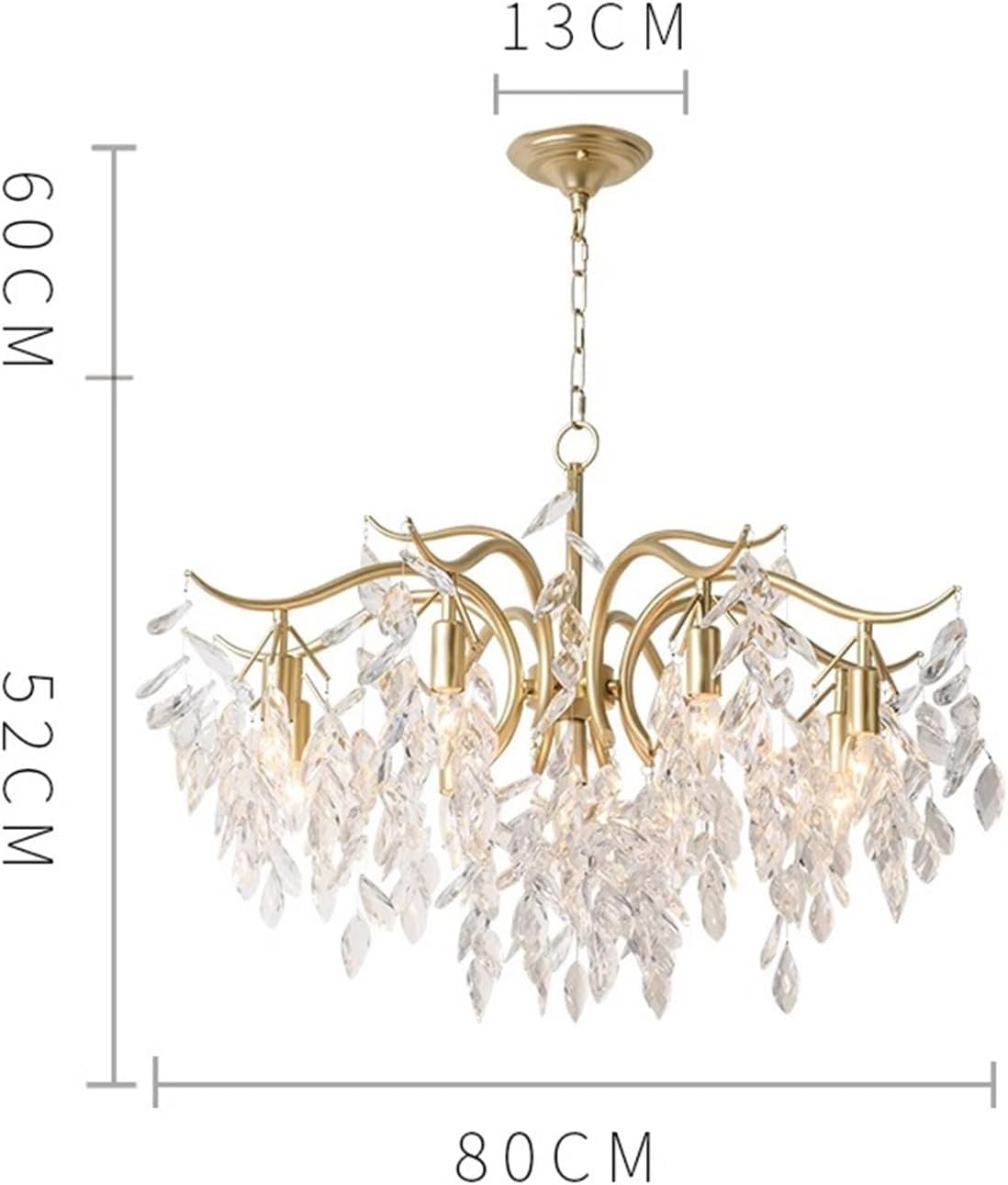 Luxury Candle Crystal Chandelier Luster Salon Design Living Room Lights Modern Dining Room Pendant Lamp Villa Hanging Lighting,for Decoration