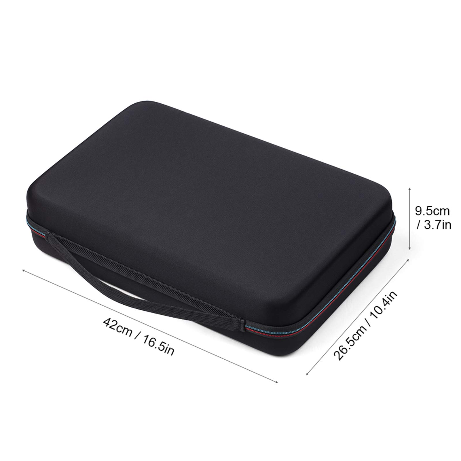 Stoßfeste Aufbewahrungsbox für 146 Batterien (AA AAA C D 9 V) mit Netztaschen für Ladegeräte, tragbare Organizer-Box für Zuhause, Reisen und den professionellen Gebrauch