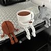 Kahve Dekoratif Biblo Seti, 3 Parça, Moka Pot, Kahve Çekirdeği ve Fincan, Masaüstü Süs