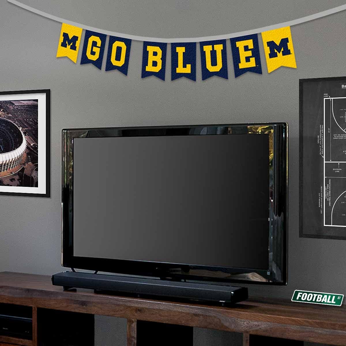 Michigan Team University Wolverines Banner String Pennant Flags - Image 4