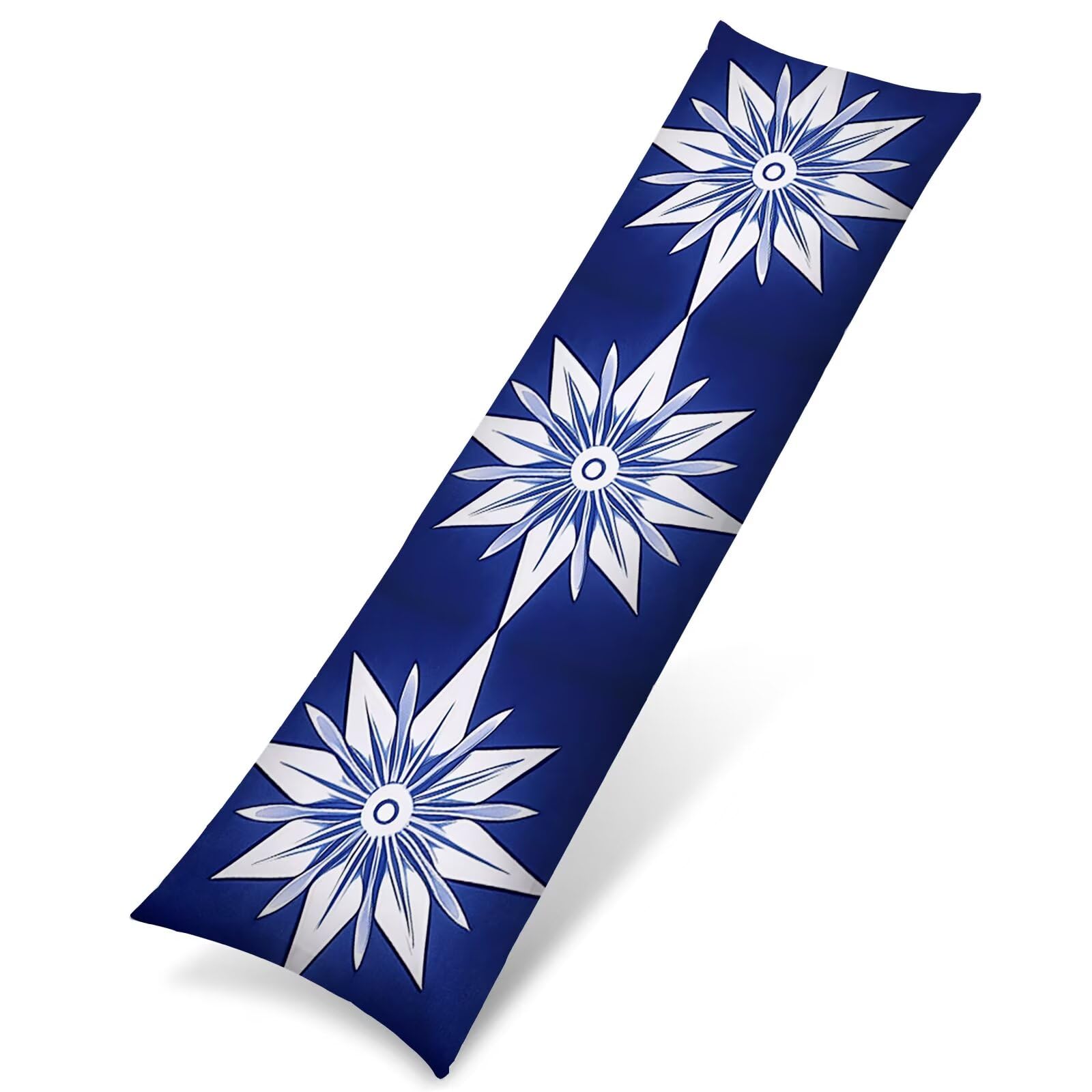 Federe Cuscini Divano Lungo 60 x 160 cm in Velluto Morbido, Blu Cuscini per Divano con Cerniera a Scomparsa, Decorativo Federa per Cuscino Grande per Soggiorno Camera da Letto, Astratto 1 Pezzo f0-294