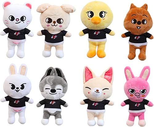 8 muñecas de felpa creativas suaves de dibujos animados regalo para decoración de fiesta de aficionados color 1