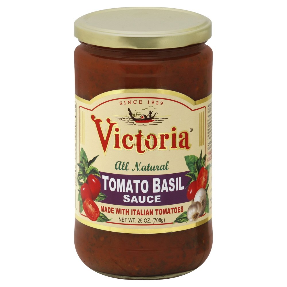 Victoria Tomato Basil Sauce, 25-Ounce (Pack of 6)