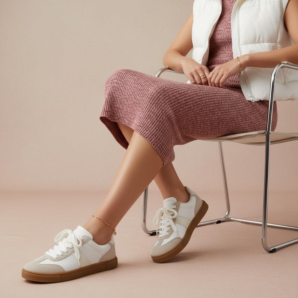 CUSHIONAIRE Balance Womens Sneakers, Casual Tennis Shoes for Women with Memory Foam and Slip Resistant Outsole - Image 2