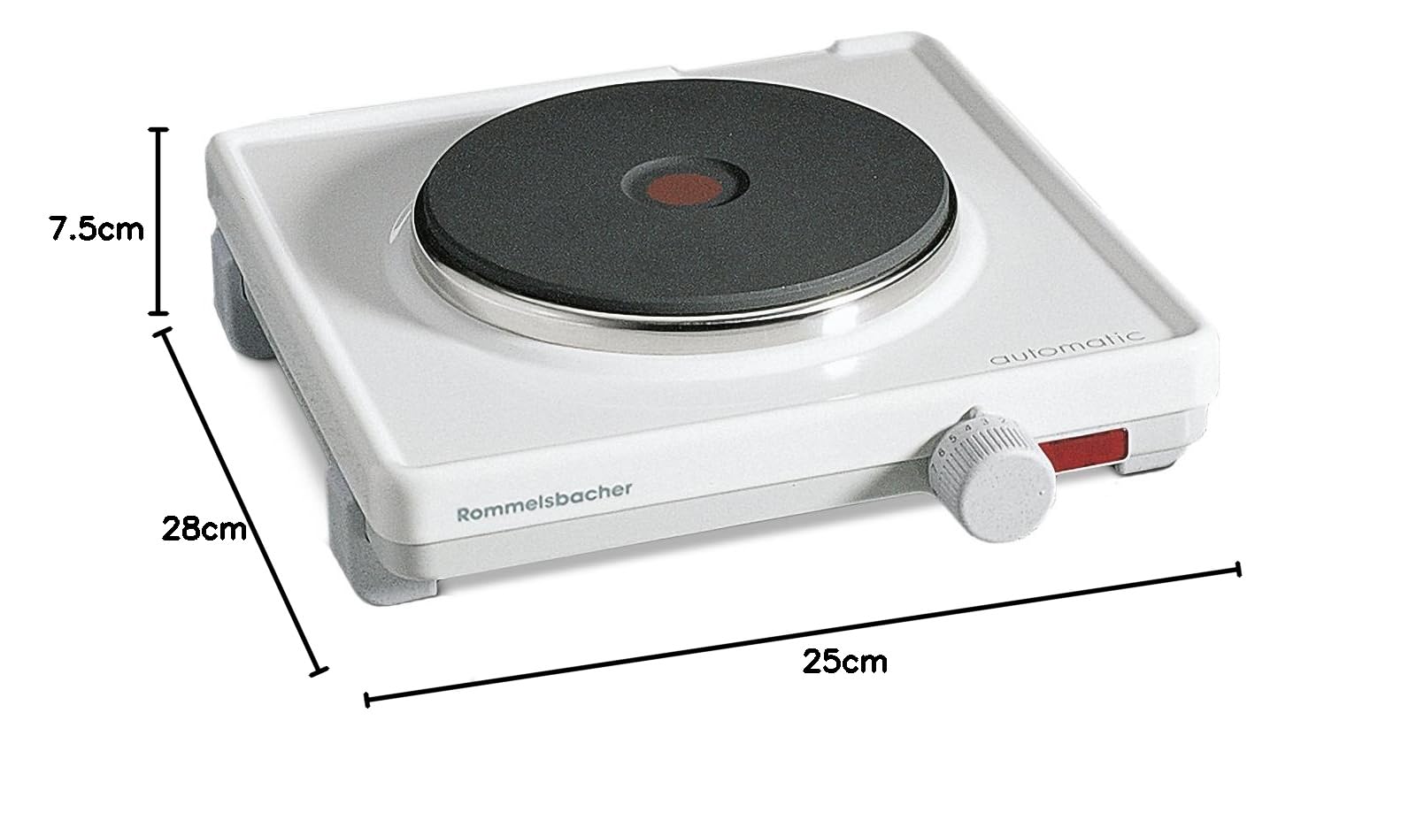 Rommelsbacher | ELTAC EK 19 | Enkele kookplaat 1500W eds - Kookplaat 1 plaat ELTAC EK 19 | Inbouw kookplaat