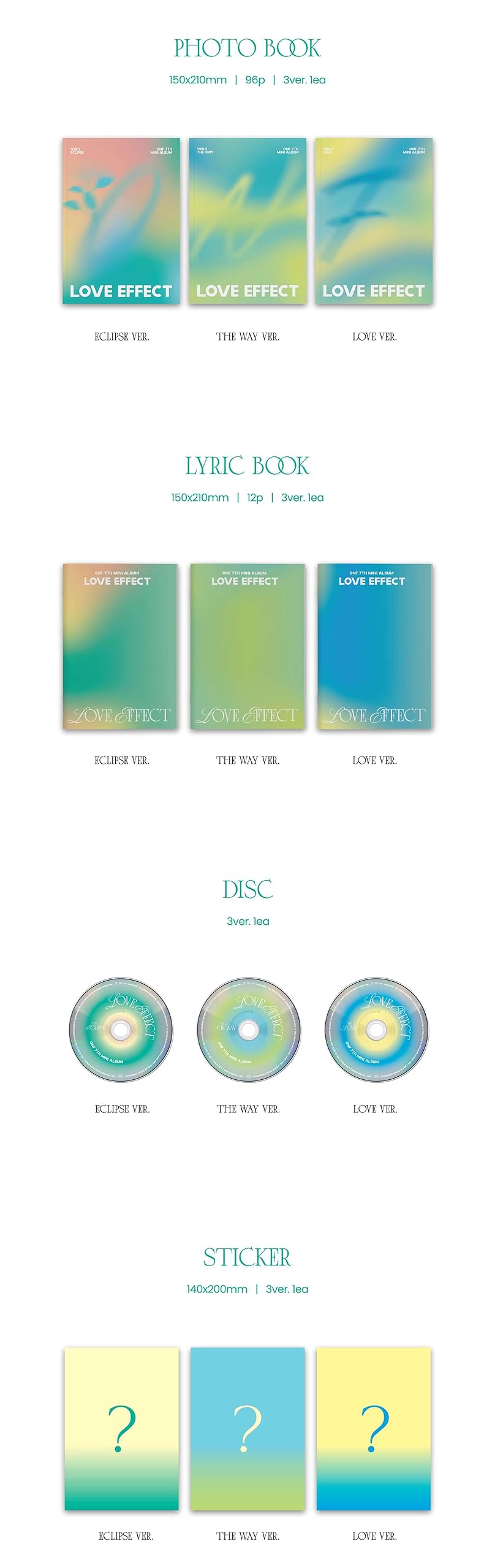 ONF Album ECLIPSE VER. + Pre-Order Benefits + K-POP Digital Planner & Sticker