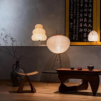 Night Lamp Table Lamp Bedside Lamp Japanese Style Lamp Noguchi Isam and Misaki Style Rice Paper Lamp Living Room Bedroom Nordic Post Modern Hotel Bedside Decoration Table Lamp Q Style Floor Style
