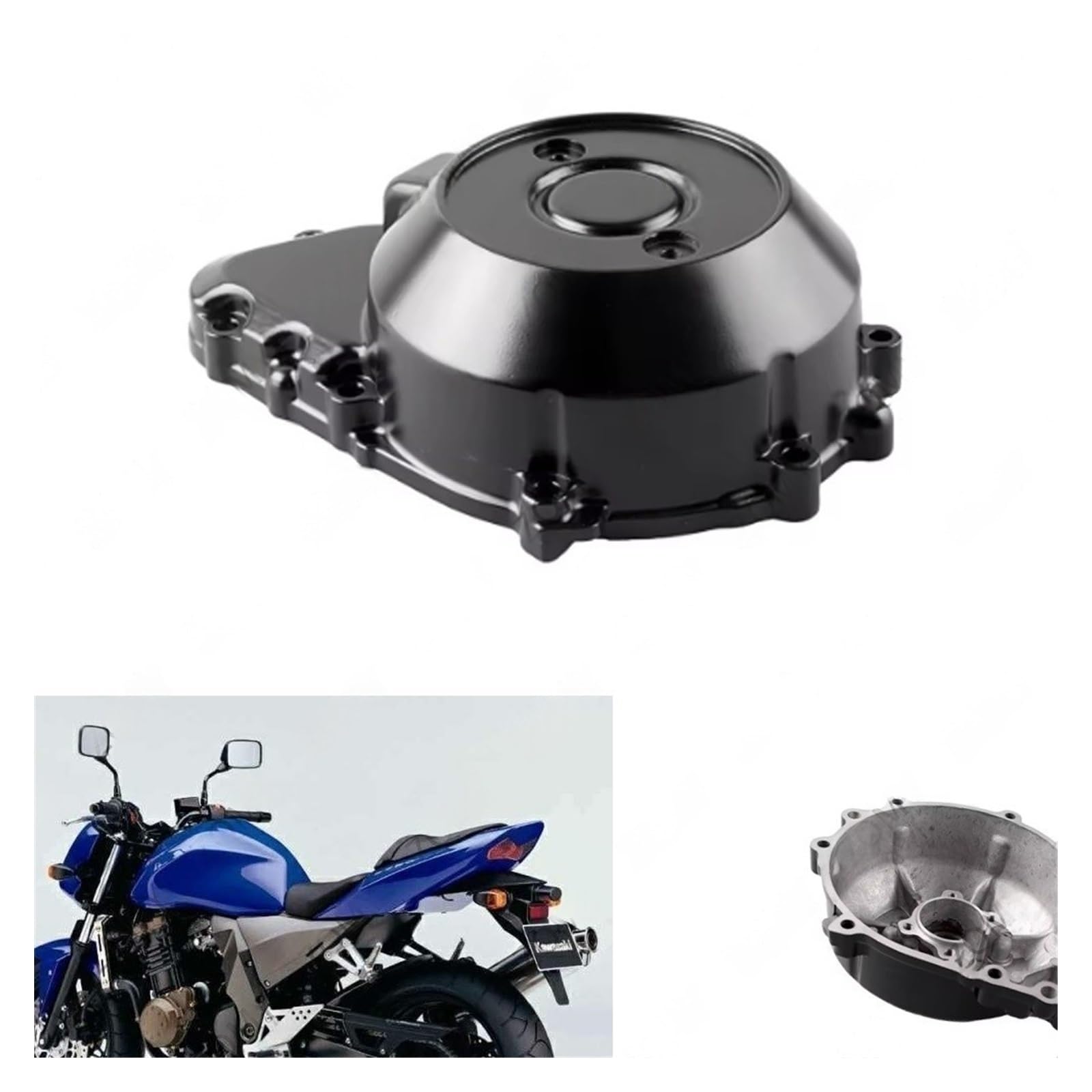 Protezione carter motore statore moto nera, lato sinistro per Ka&wasaki Z1000, Z 1000 2003-2006, Z750 2003-2006 Statore Copertura Guard