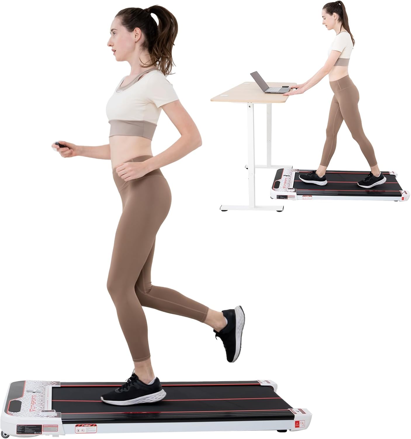 Threadmill Home UREVO Folding Mini Electric Walking Pad Treadmill