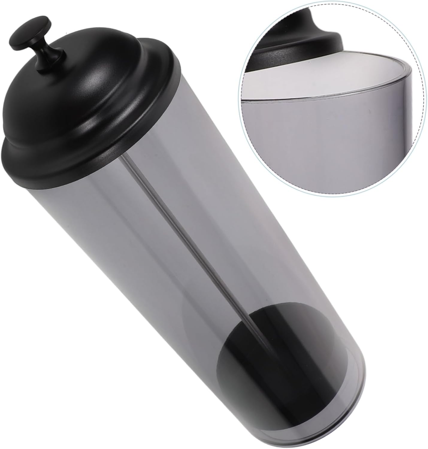 Plastic Straw Dispenser Stand Space Saving Organizer for Counter