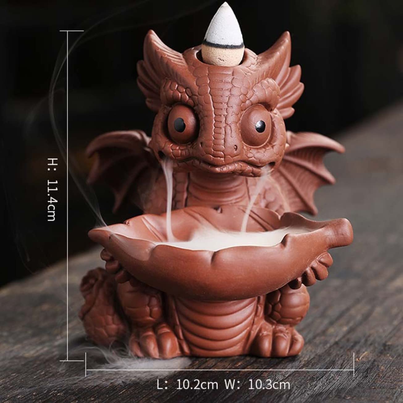 Amazon.co.jp: 倒流香 香炉 逆流香炉 お香立て クリエイティブ 恐竜の