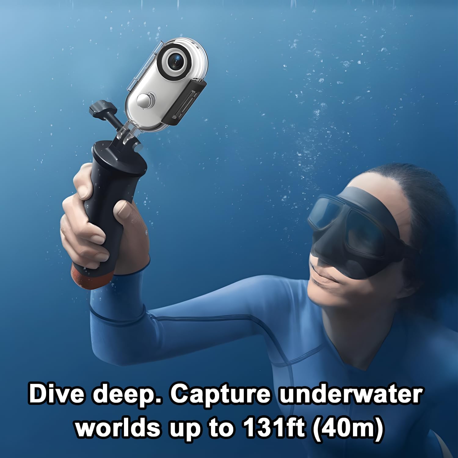 Small 4K Mini Body Thumb Camera, Wearable Action Body Cam, Sports Micro Action Cam, Magnetic Fishing Necklace for Chest, for Work, Travel, Fishing, Pet Walking (4K Black-128G)