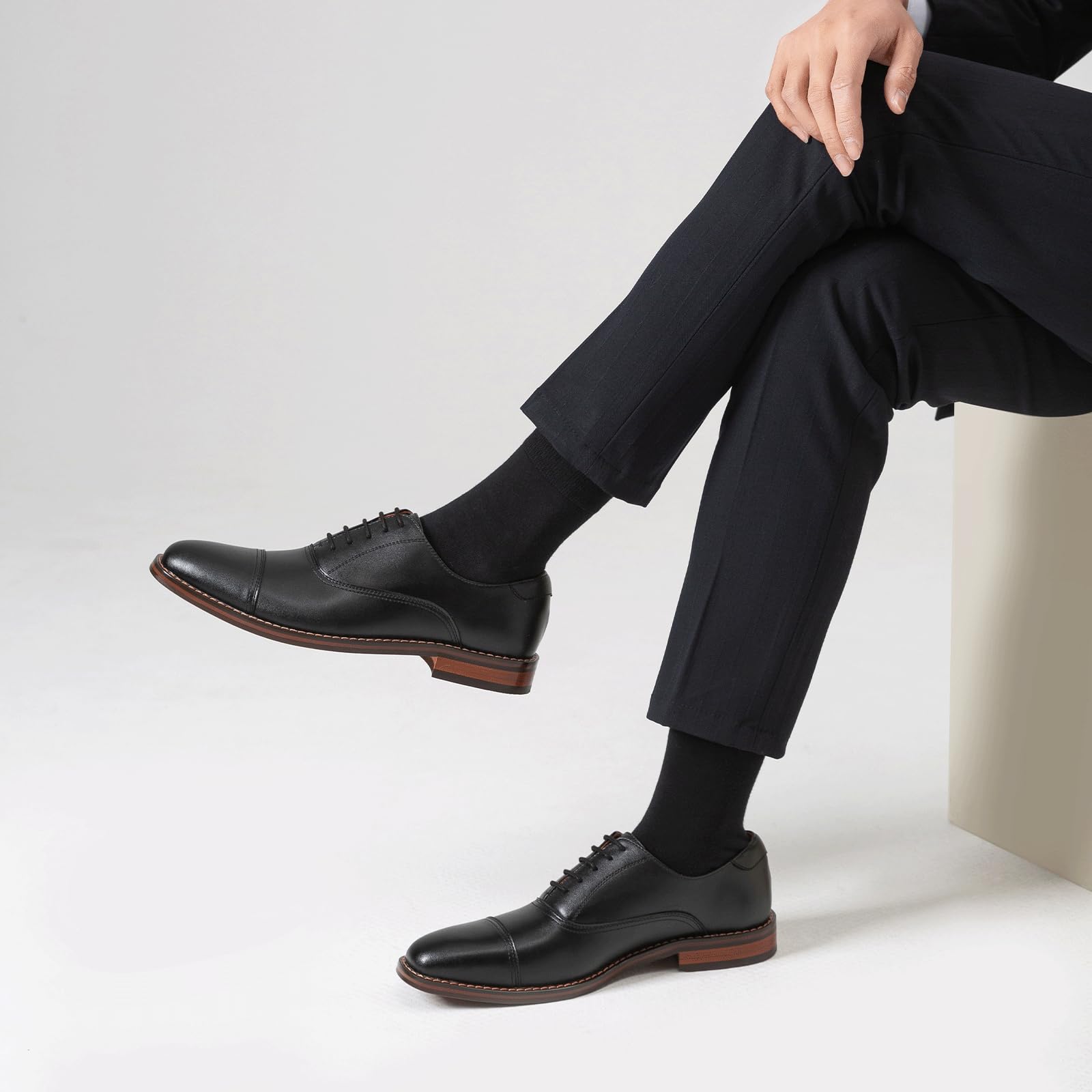 Chaussures Oxford en cuir pour homme – Qualité supérieure, ajustement confortable et design antidérapant