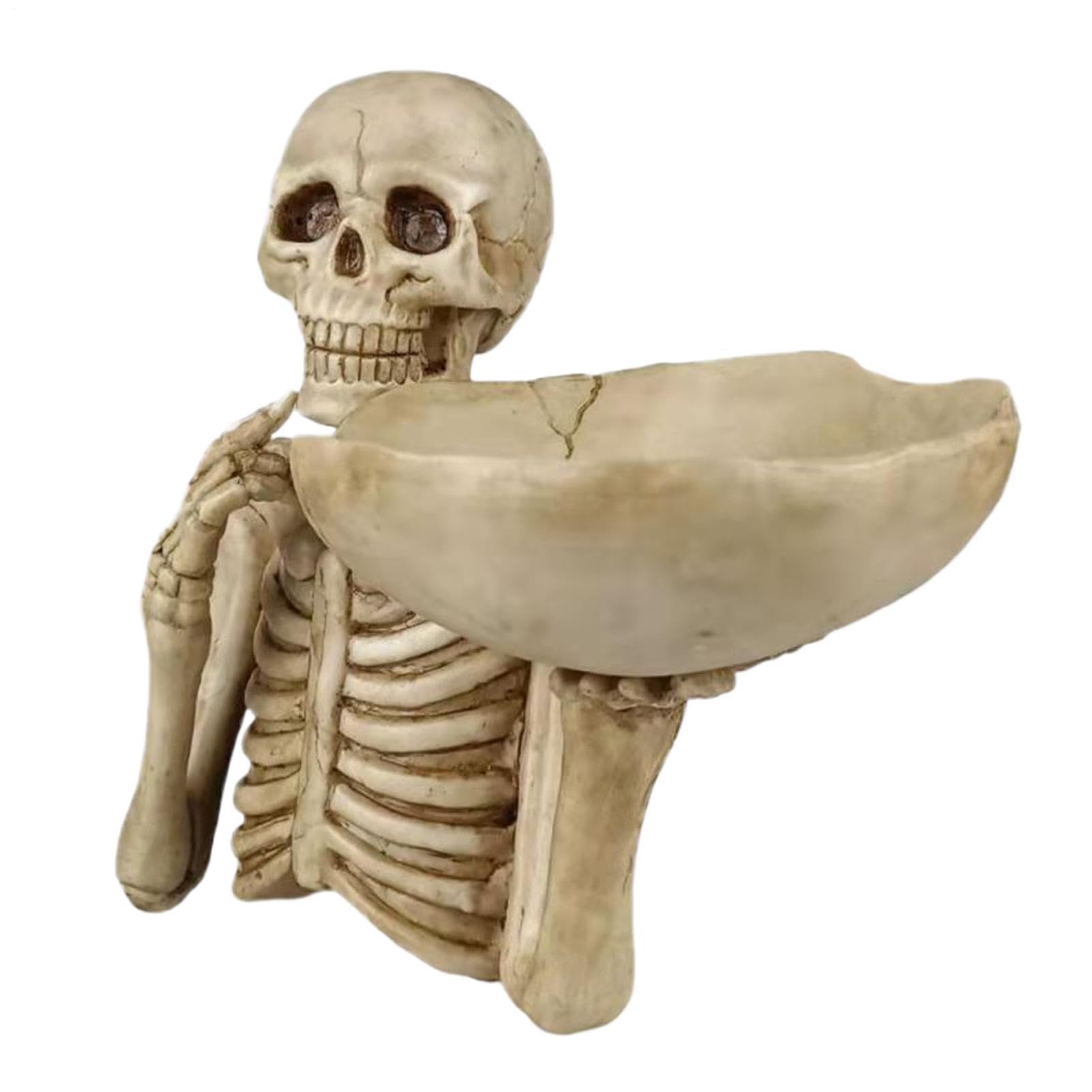 Scheletro Candy Bowl Spooky Resina Scheletro Decorazione