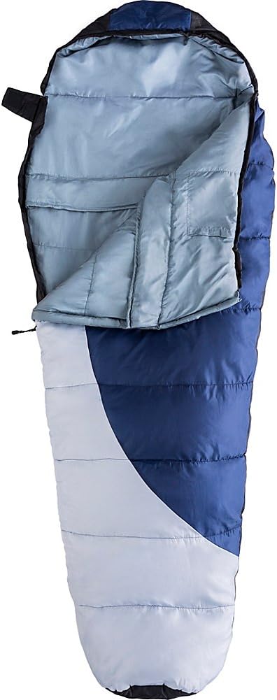 Kamp-Rite Kitimat Mummy Sleeping Bag, Blue/Gray