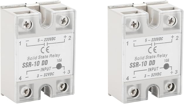 DC Solid State Relay, SSR-10DD 10A 2PCS