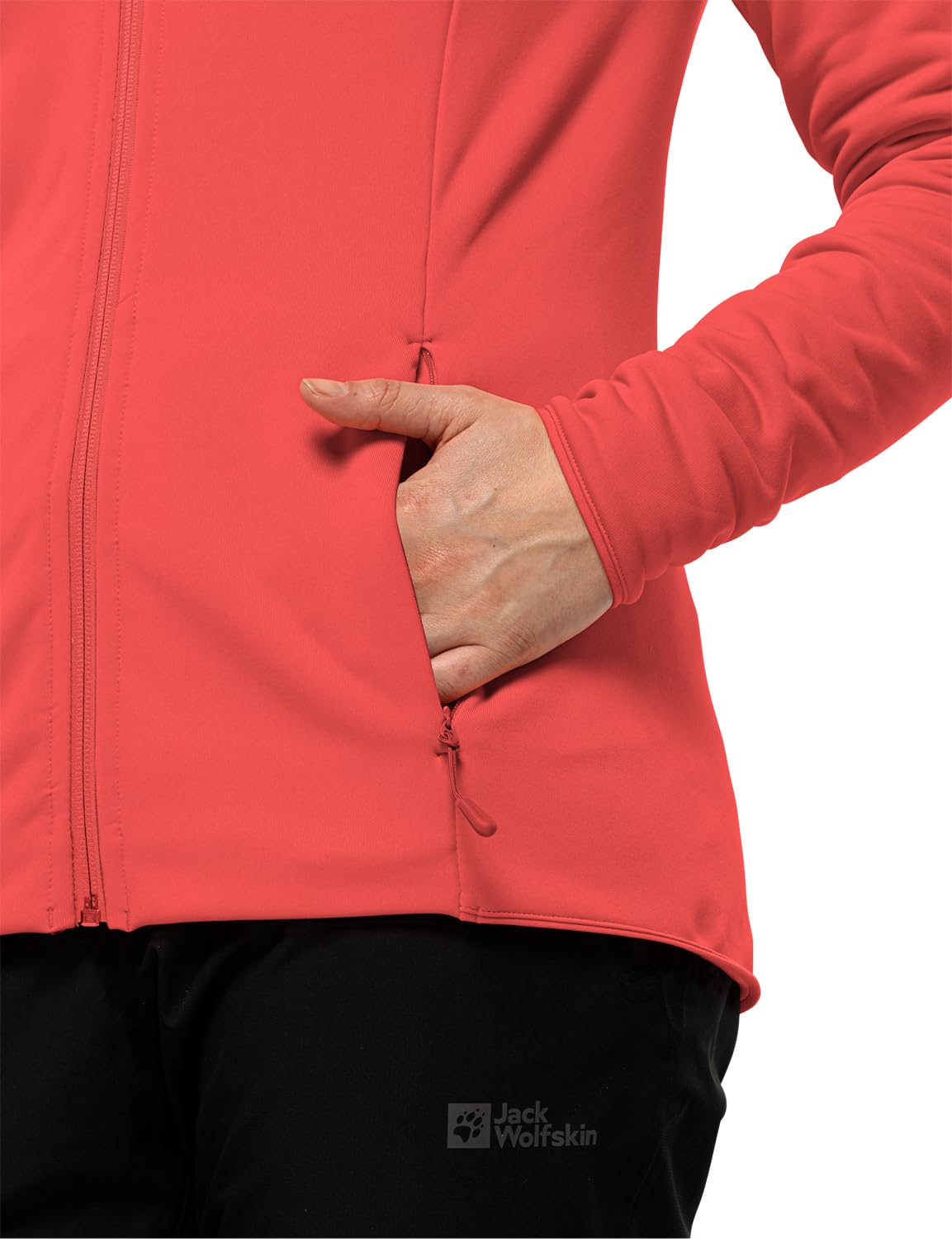 Jack Wolfskin BAISELBERG HOODED FZ W, Kurtka polarowa Kobiety