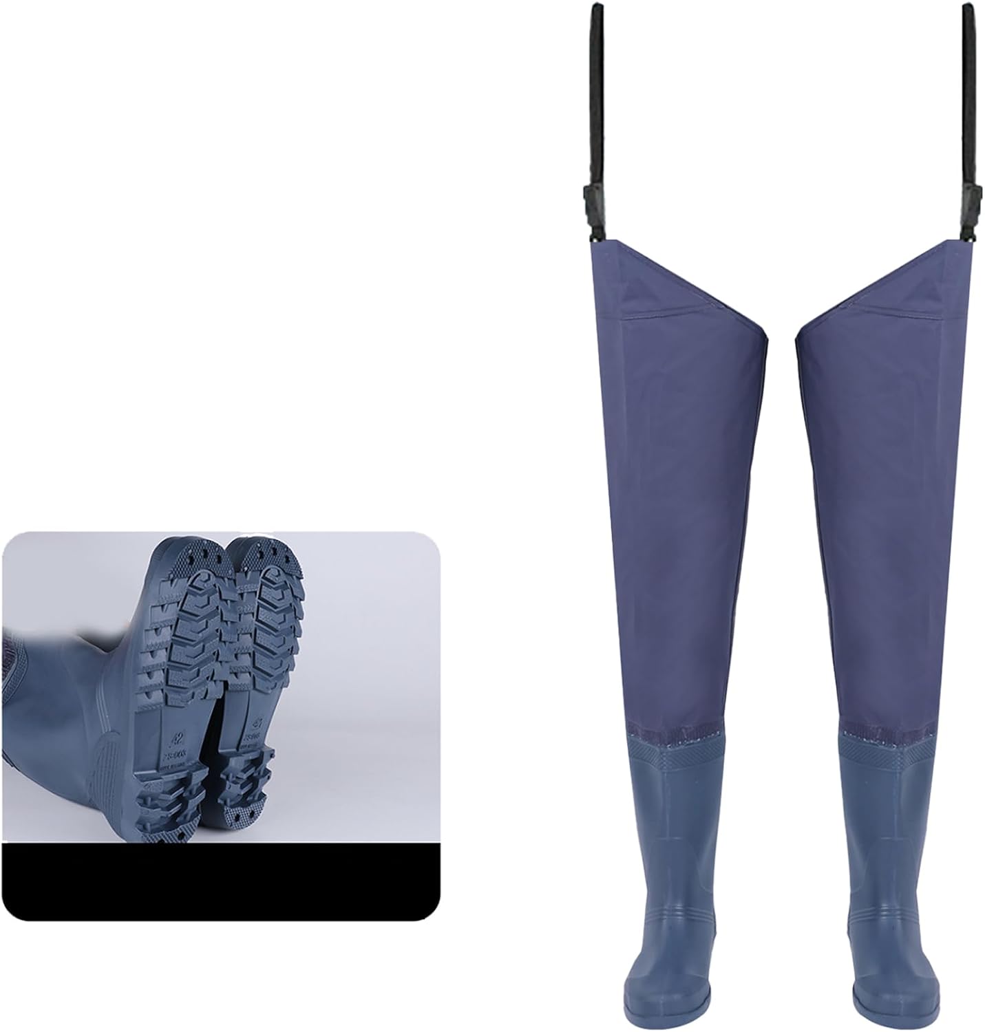 Hip Wader Boot, Waterproof Bootfoot Hip Waders Rain Boots for Fishing & Hunting