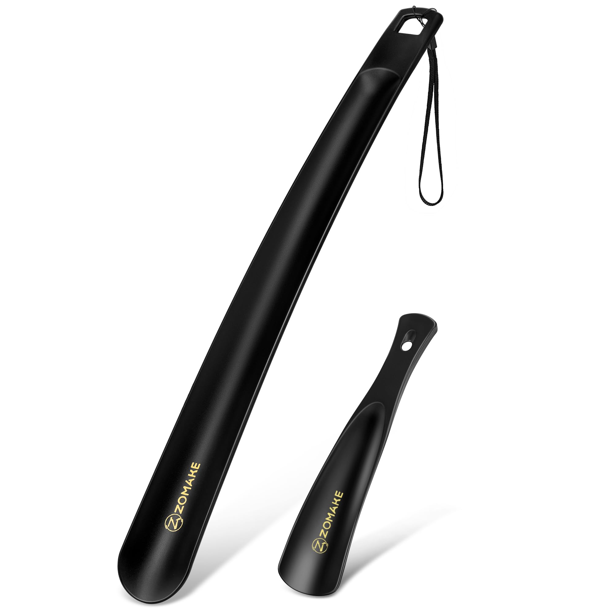 ZOMAKE Calzador de Zapatos Plastico 2 Piezas 41cm y 19cm para Viaje