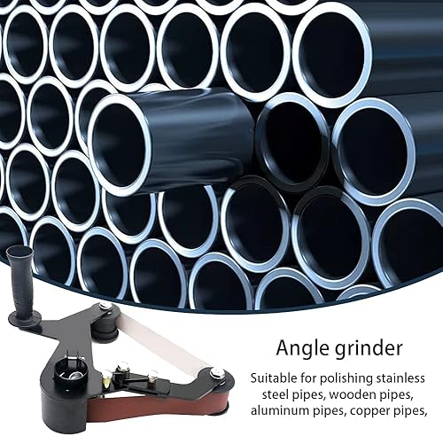 Miniatura 4 de Adaptador de lijadora de banda para amoladora angular, accesorio de lijado de tubos o tubos, rosca US 5/8-11, rodamiento de amoladora de fácil