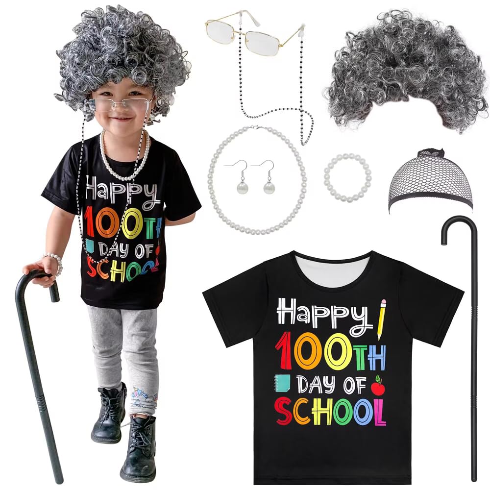Grivosold Lady Costume For Girls 100 Days Of School Old