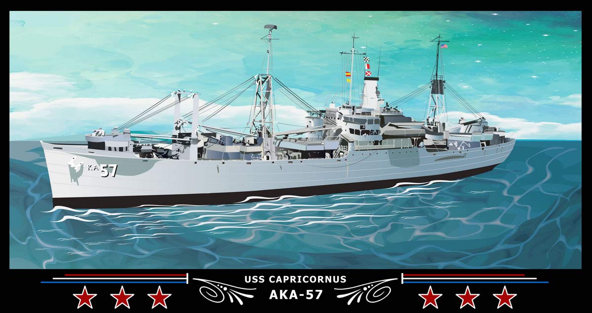 USネイビー✨️1/700 ✨️USS Capricornus AKA-57 Amazon.com: Navy Emporium USS Capricornus AKA-57 Art Print