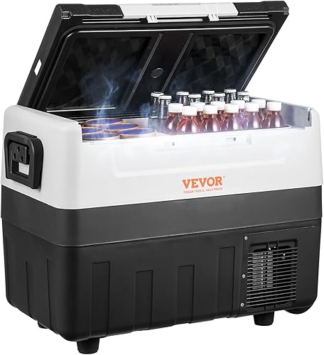 Miniatura 9 de VEVOR Refrigerador de automóvil, refrigerador de coche de 12 voltios, congelador portátil de doble zona de 48 cuartos de galón  45 L, rango