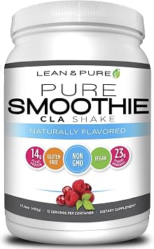 Lean & Pure Pure Smoothie Shake, Protein Powder, Non GMO, Vegan, Gluten Free, 492g