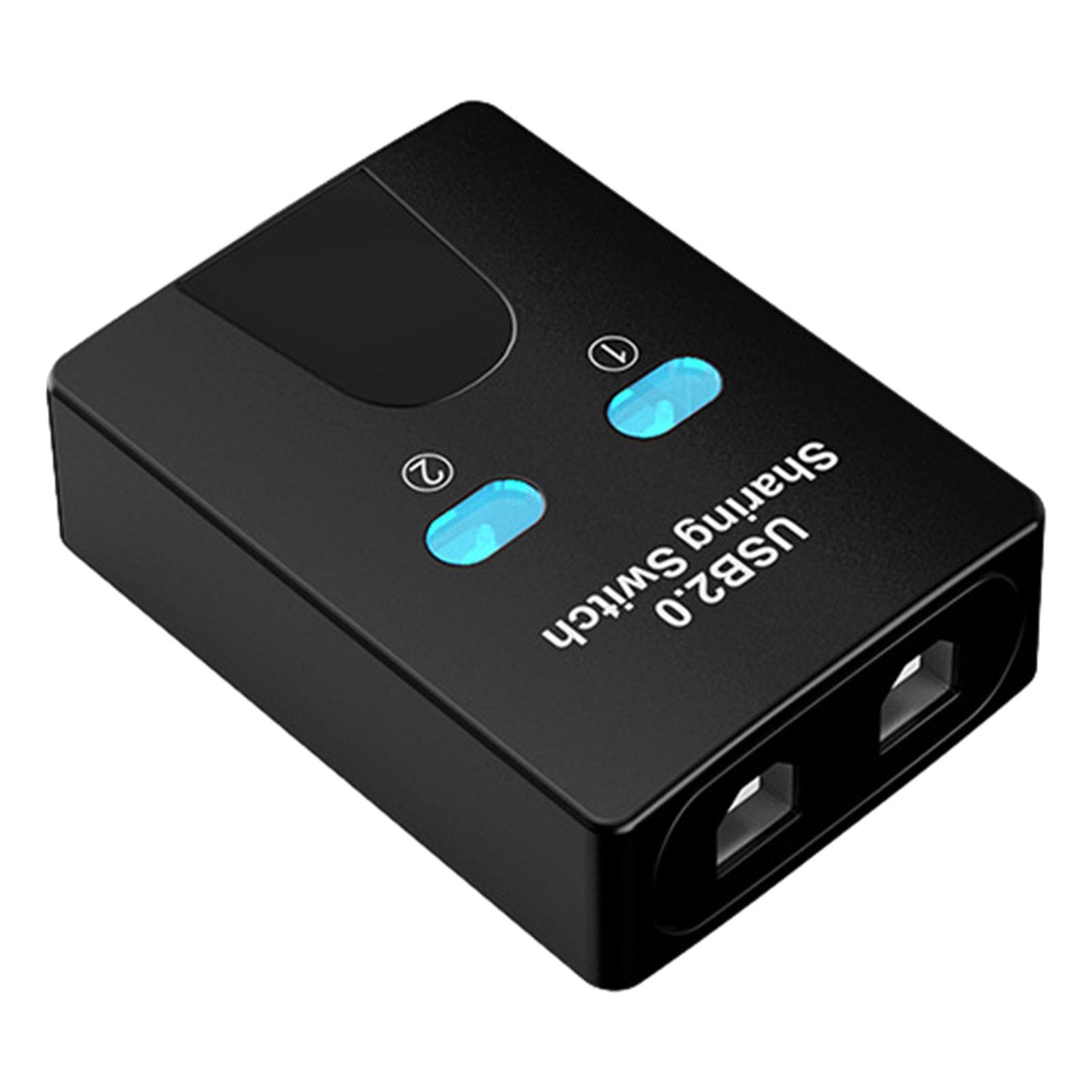 USB KVM 프린터 2포트 프린터 스위치 마우스 및 프린터 공유 장치 USB 장치 스플리터 편리한 장치 스위칭 허브 USB 장치 스위칭 허브
