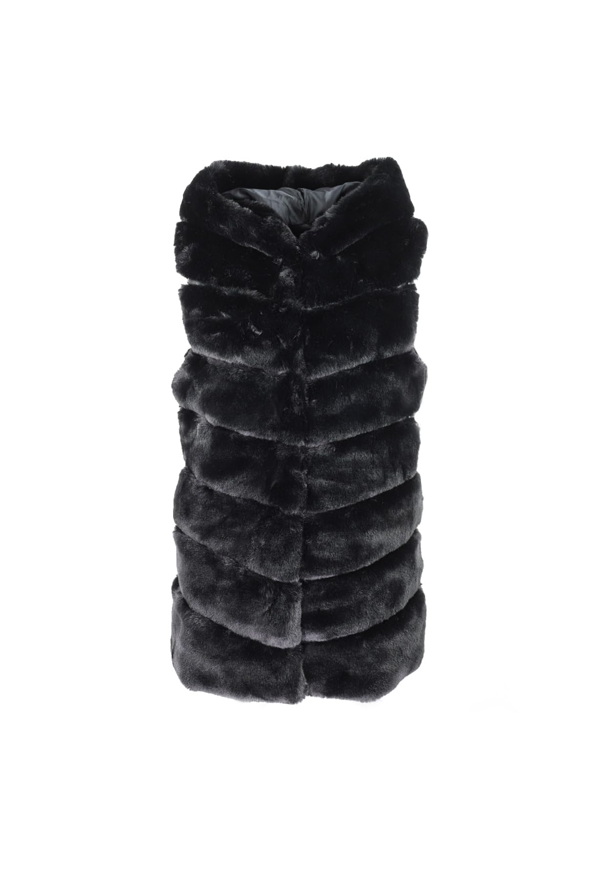 QUEEN HELENA Gilet d'Hiver en Fausse Fourrure pour Femme PLC-02