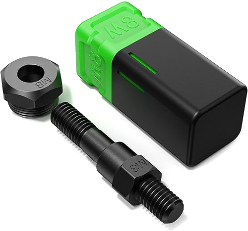 Mandril de repuesto para herramienta de tuerca de remache, pistola manual de tuerca de remache mandril y accesorios de piezas de nariz (Métrico M8,