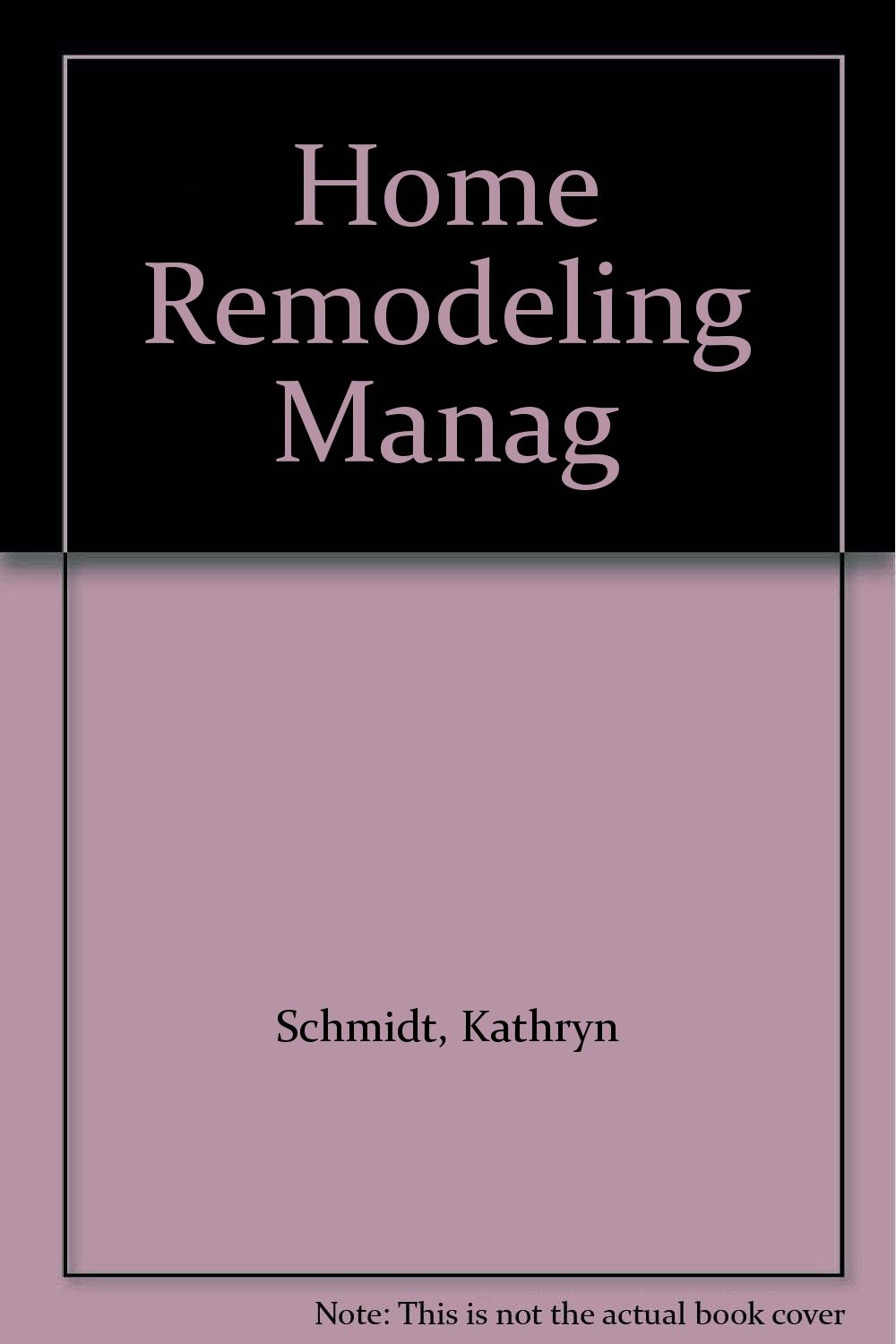 Buy Home Remodeling Manag — BookShops.in