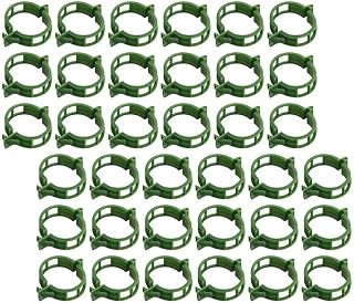 GANAZONO 100pcs Garden Plant Support Clips PP Green for Sturdy Fixing