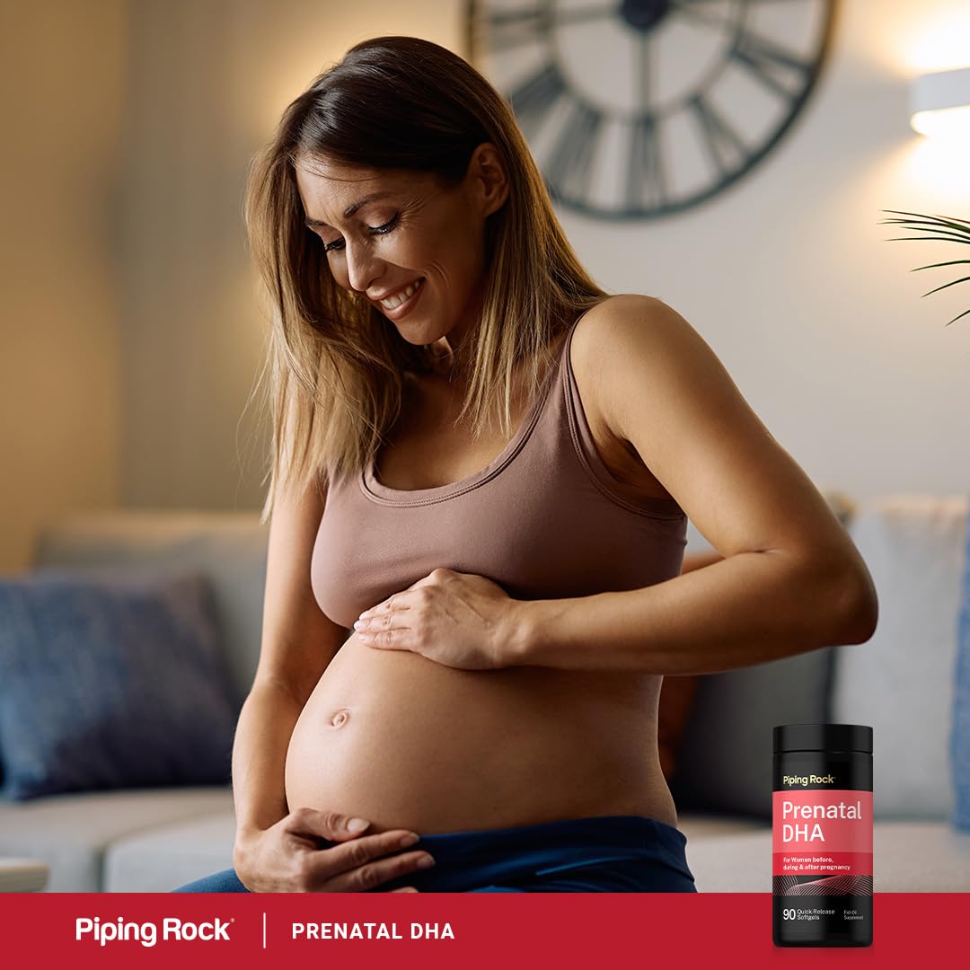Piping Rock Prenatal DHA Supplement for Women | 90 Softgels — Amazon image 6