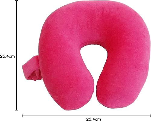 Miniatura 10 de Almohada de cuello de microfibra suave y acogedora para niños, compacta, perfecta para viajes en avión o automóvil, verde cazador