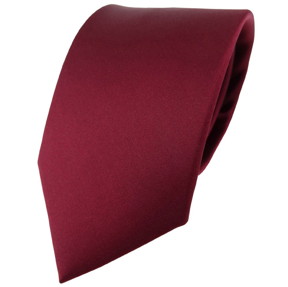 Tigertie Men's Bordeaux Satin Silk Tie In Monochrome - Tie Necktie 100% Silk
