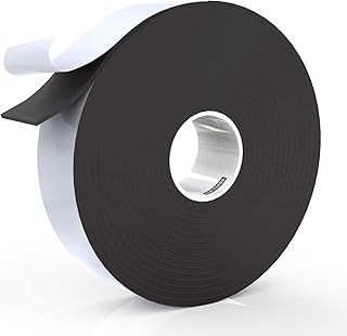 LLPT Foam Insulation Tape 1 Inch x 50 Feet Closed Cell Foam Rubber for Door Window Weatherstrip Outdoor Indoor Residue Fre...