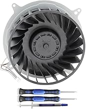 Group Vertical Replacement of Internal Cooling Fan for Sony Playstation 5 PS5 Series Fan 12047GA-12M-WB-01 12V 2.4A 23 Blades Fan General 17 Blades G12L12MS1AH-56J14 Fan(with Opening Tool)