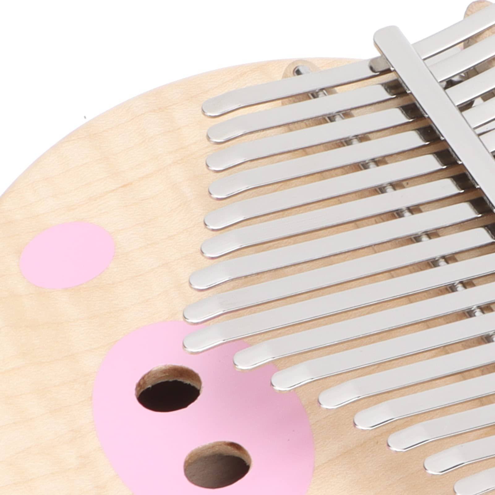 Thumb Piano Strumento musicale portatile per pianoforte a dito con design a maiale rosa Legno di acero M5 per bambini Principianti Imparare a suonare musica a casa Viaggi