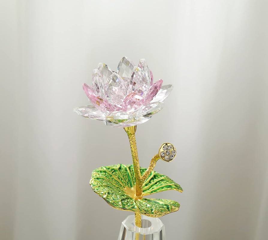 一点モノ 蓮（ハス）の花と鯉 オブジェ ガラス工芸 インテリア 置物 ガラス細工 一点モノ 蓮（ハス）の花と鯉 オブジェ ガラス工芸 インテリア